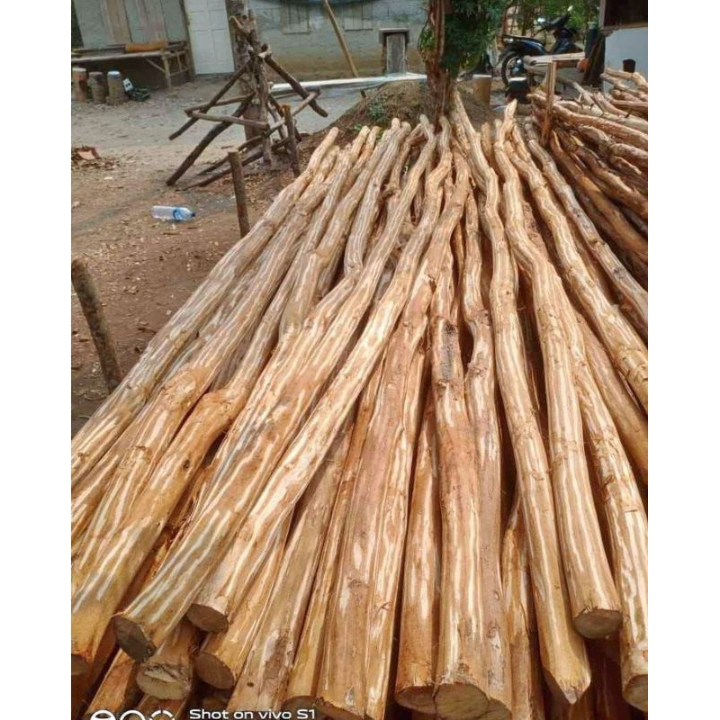 kayu dolken kupas dimeter 4,5,6