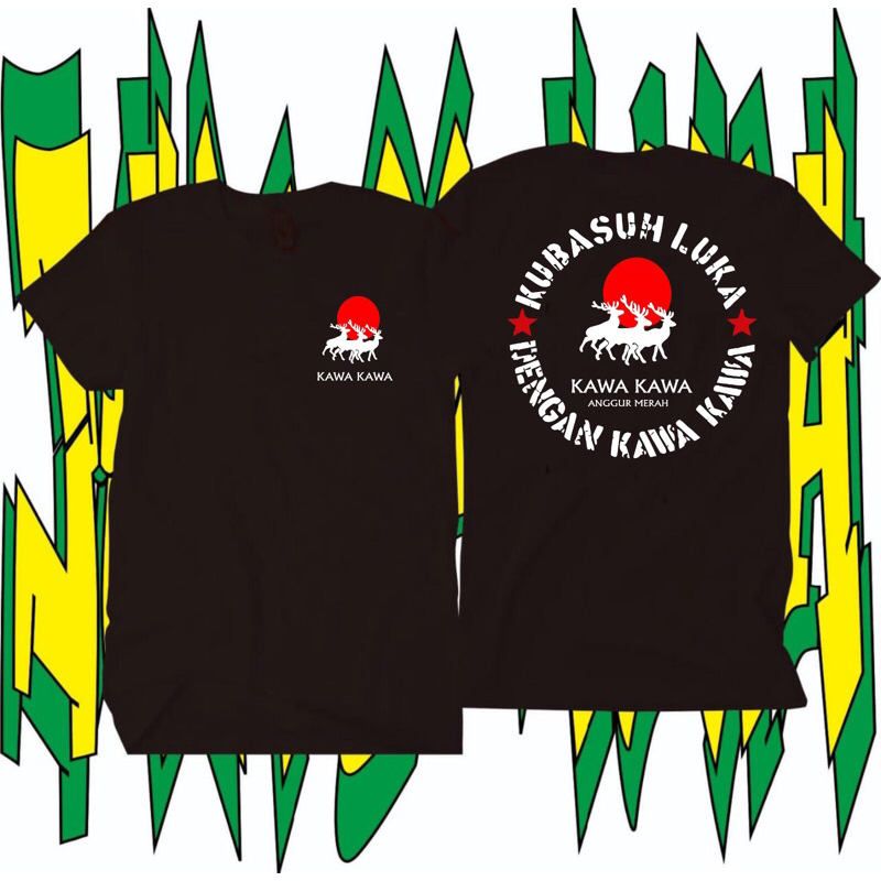 BAJU KAOS KUBASUH LUKA DENGAN KAWA KAWA