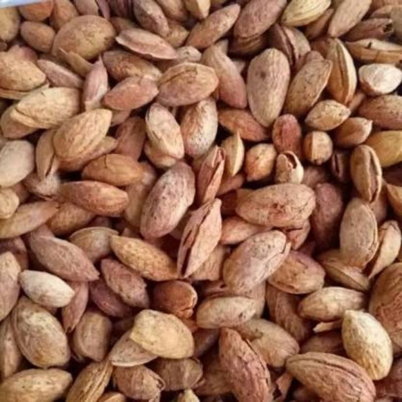 Kacang Almon Roasted Cangkang 1 kg Murah/almond panggang murah premium