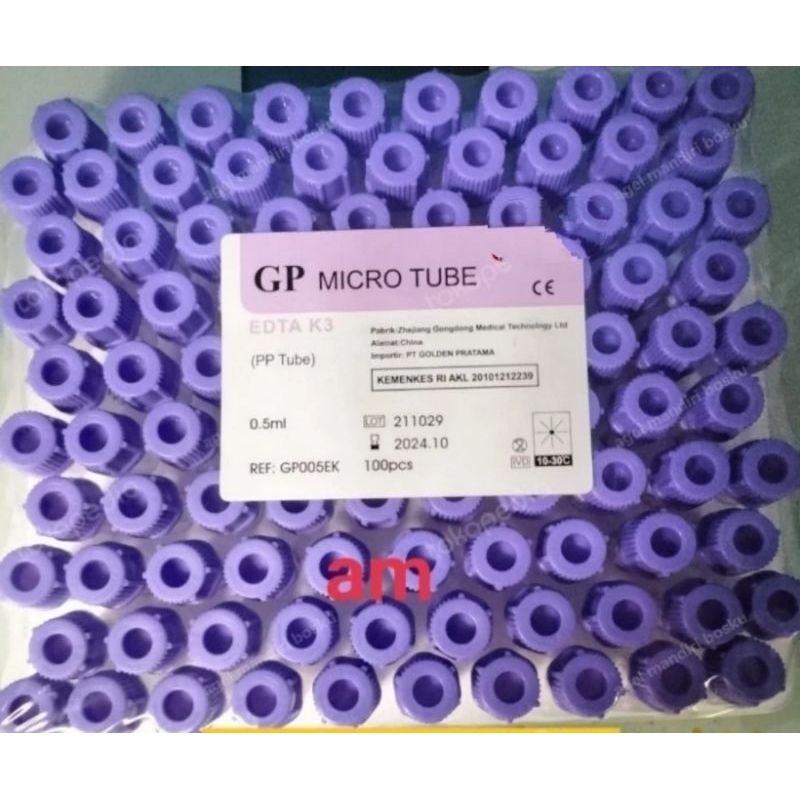 Micro Tube EDTA 0,5ml Tabung EDTA 0,5ml