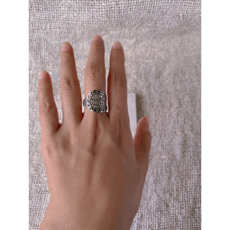 cincin pria / manita perak asli 925 , unik jarang ada
