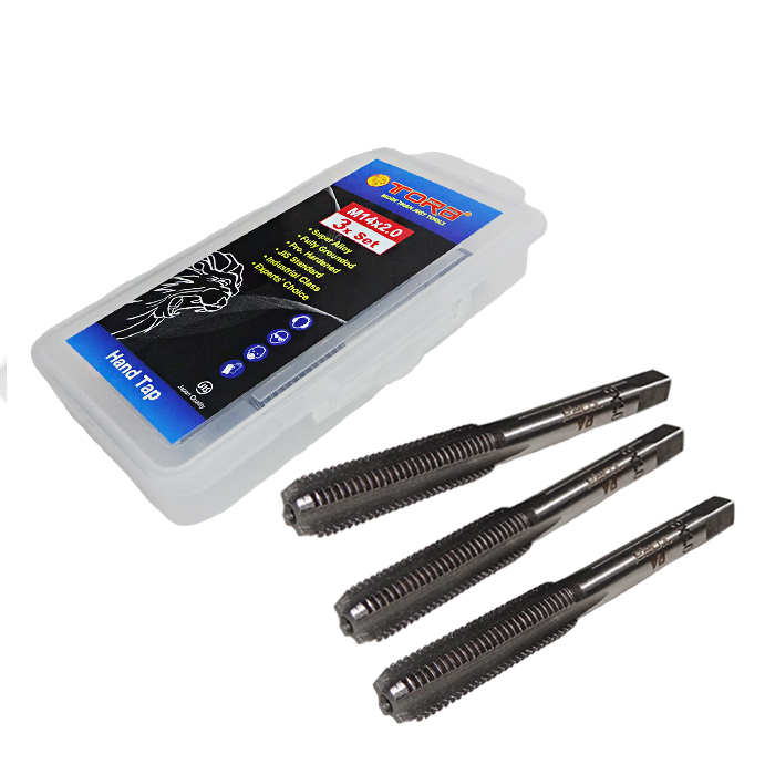 TORA Hand Tap Set 3 Pcs M14 x 2,0 - Tap Ulir Drat Baut