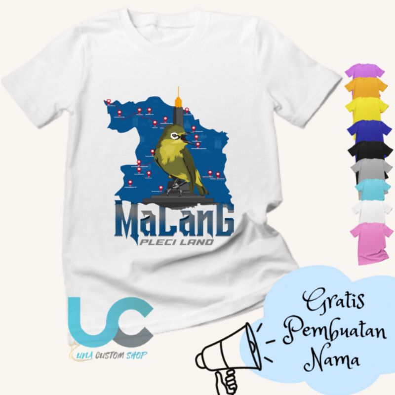 Kaos Anak Malang | Baju Anak Malang | Kaos Anak Sablon | Kaos Anak Custom Terbaru (FREE NAMA)