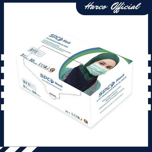 HK - MASKER SPC 3 PLY HEADLOOP/HIJAB MEDICAL MASK