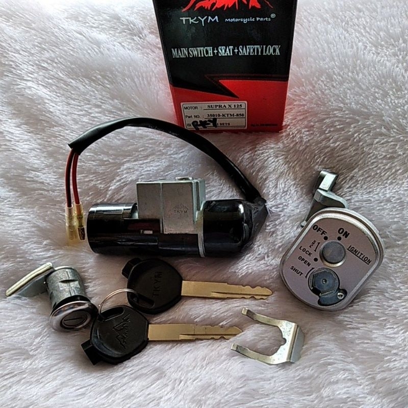 Kunci kontak SET supra x 125 35010-KTM-850 ori TAKAYAMA