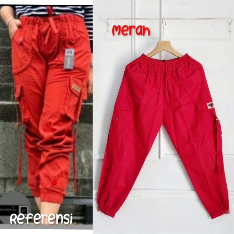 CELANA CARGO Jogger Cigaret panjang KEKINIAN JEVANNI // celana Cargo cewek // Celana Jogger Jevanni/