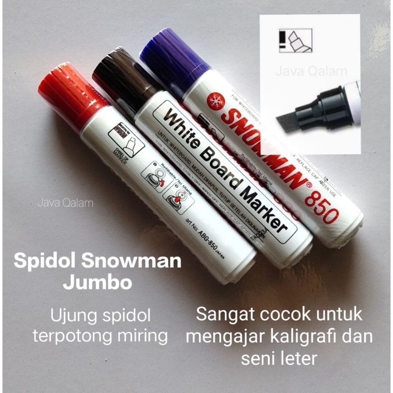 

Spidol Snowman jumbo White board marker (bisa dihapus)