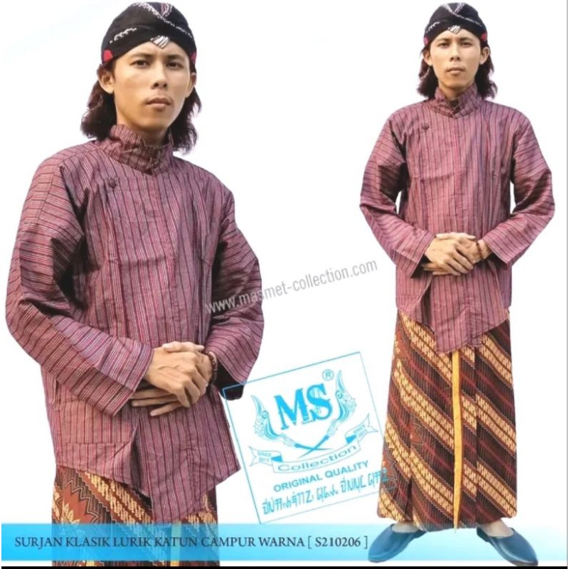 baju surjan lurik katun