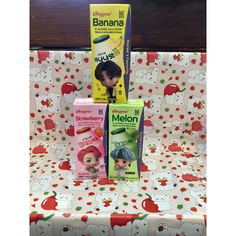 

Binggrae Milk Drink Strawberry/Melon/Banana 200 Ml