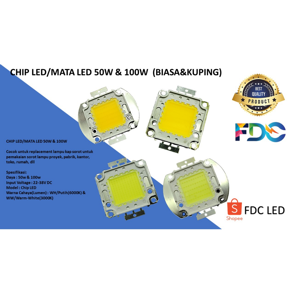 CHIP LED/MATA LED 50W & 100W