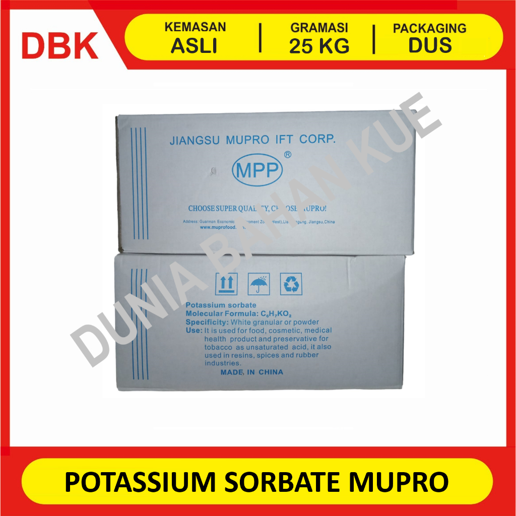 

POTASSIUM SORBATE MUPRO ex. CHINA. || 25 KG