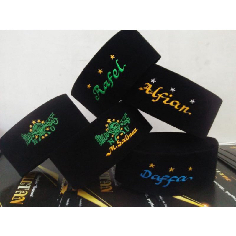 Peci/songkok | bordir nama | custom nama