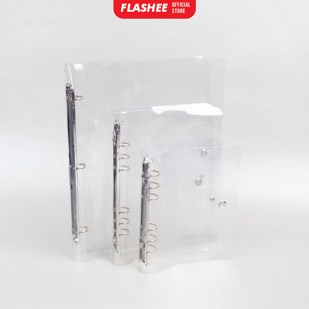 

HJK Flashee Binder PC Kpop Cello Binder Transparan A4 3 ring A5 6 ring A6 6 ring untuk Binder