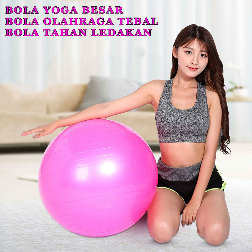 Bola Yoga Besar / Bola Olahraga Tebal / Bola Gym & Yoga / 65cm / 55cm