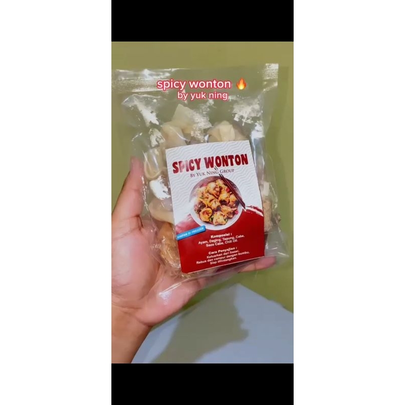 

Spicy wonton by yuk Ning grub viral