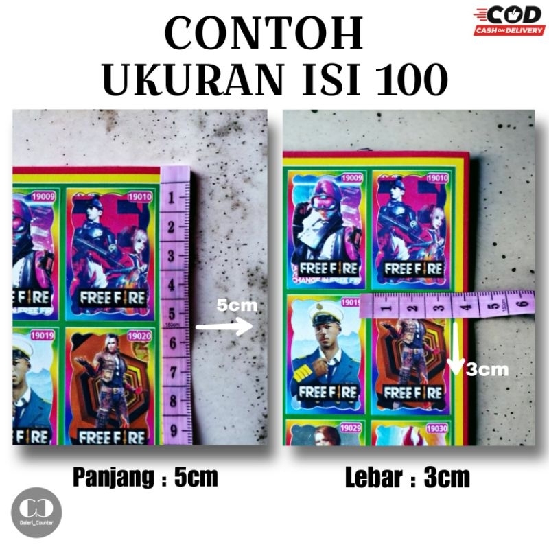 Gambar Poster Adu Gepok Isi 100 / Poster Gambar / Mainan Kartu / Kartu Gepok / Poster Adu / Umbul