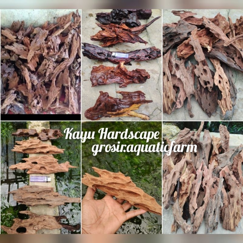 Hardscape kayu rentek hiasan aquarium paludarium reptil