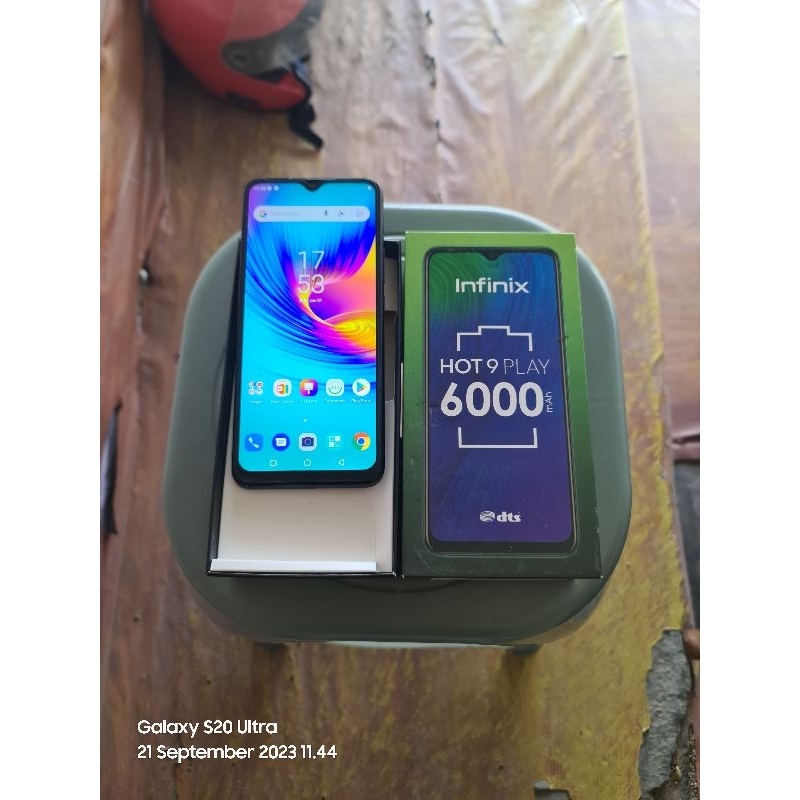 (SECOND) Infinix Hot 9 Play ram 2/32 Fullset Segel