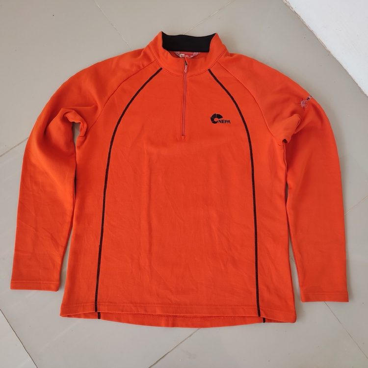 4. Baselayer Outdoor Nepa Lengan Panjang Size L Man - Pakaian Lapangan Pria Wanita Anak