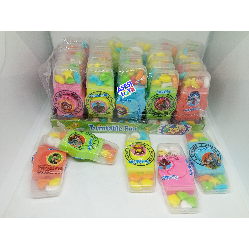 

permen anak warung rasa turntable putar 30pcs