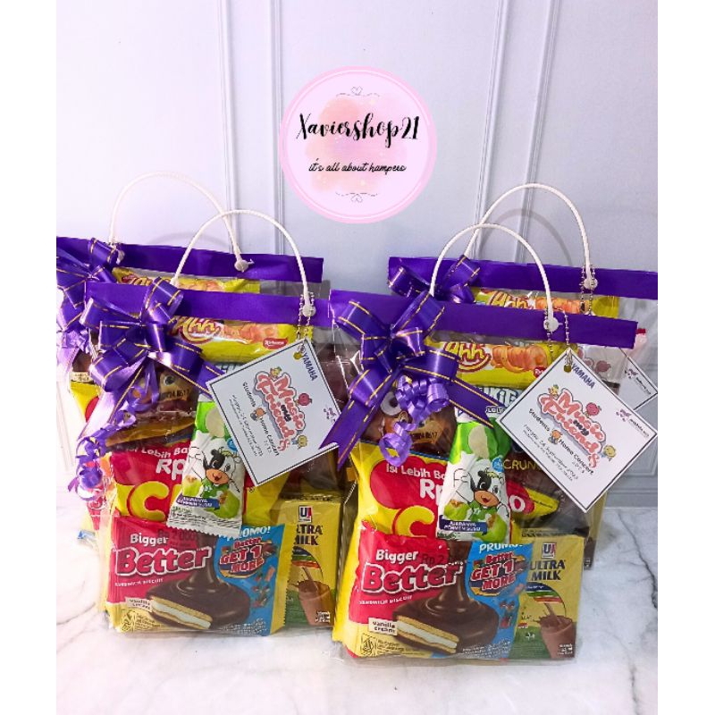 

Paket Snack Ulang tahun anak KOMPLIT MURAH / FREE CARD / Goodie bag ultah