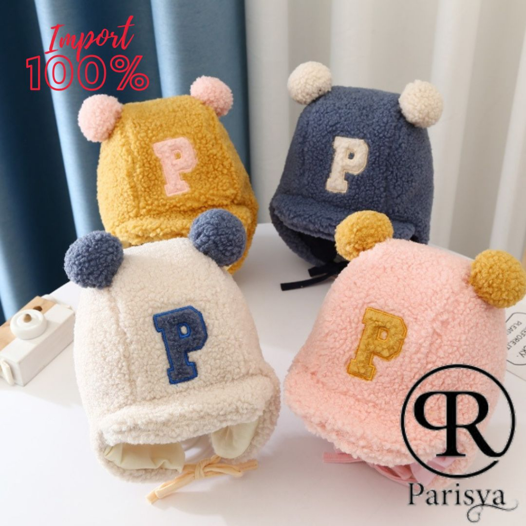 PARISYA TOPI-282 Topi Bayi Beludru/Greenland/Eskimo, Hangat Di Saat Dingin
