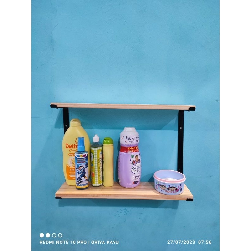 rak susun besi plus ambalan/rak ambalan serbaguna/rak dinding ambalan