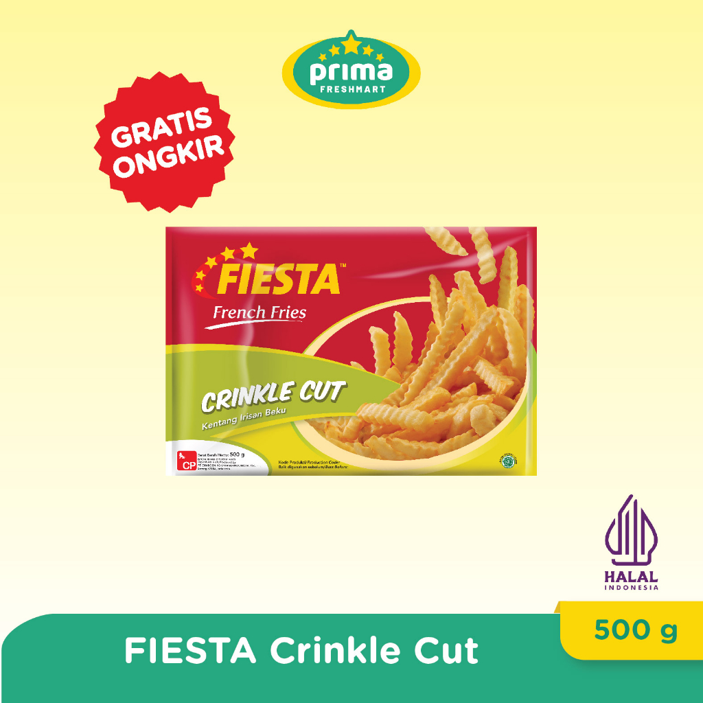 

FIESTA FRENCH FRIES CRINKLE CUT 500 GR