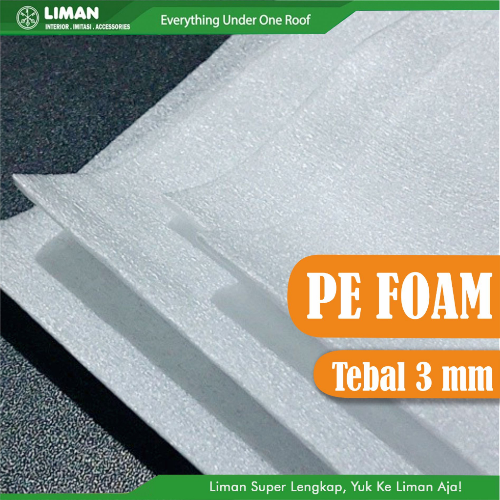 PE Foam Sheet 3 mm Lembaran Lebar 120 cm Styrofoam Underlayer