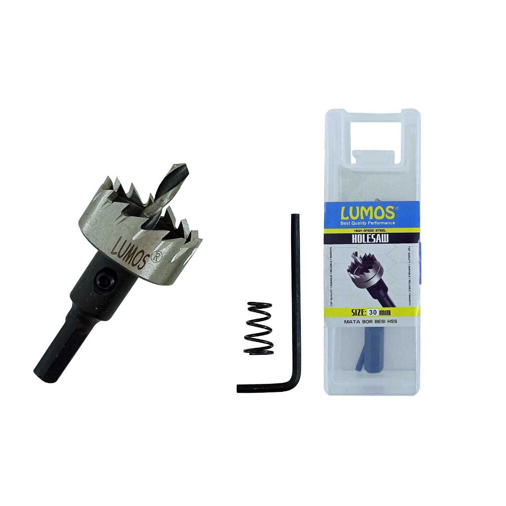 Hole Saw HSS LUMOS 30mm / HoleSaw Besi 30mm / Mata Bor Besi 30 mm HSS