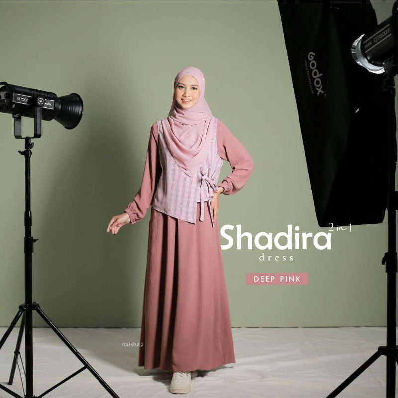 Gamis crinkel | Gamis Shadira | Gamis Premium |Gamis 2 in 1 Vest