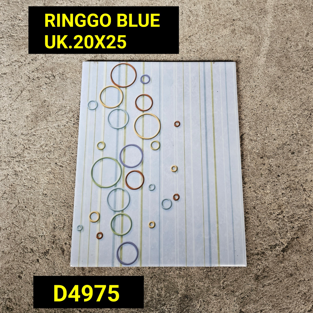 KERAMIK RINGGO SERIES UK.20X25 GLOSSY MULIA DANTE DINDING WC DAPUR