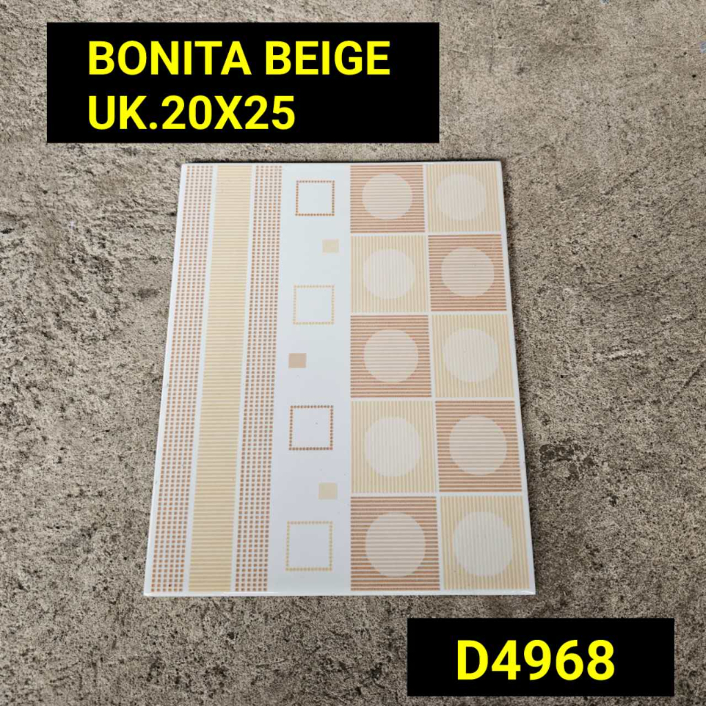 KERAMIK BONITA SERIES UK.20X25 GLOSSY MULIA DANTE DINDING WC DAPUR