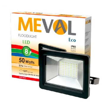 Floodlight LED / Lampu Sorot 50 Watt Cahaya Kuning Meval