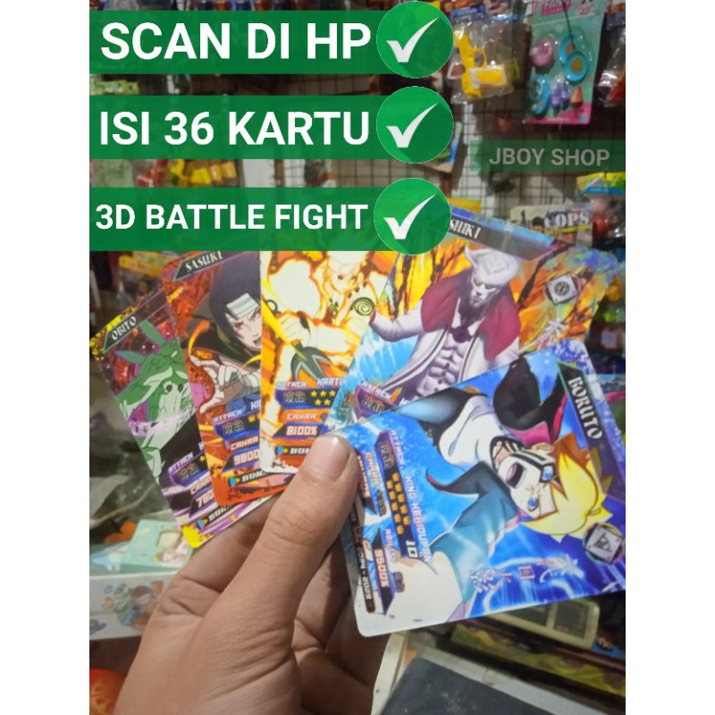 [ SCAN DI HP ] SERI BARU KARTU NARUTO BORUTO SCAN APLIKASI / KARTU NARUTO / KARTU BORUTO 3D BATTLEFI