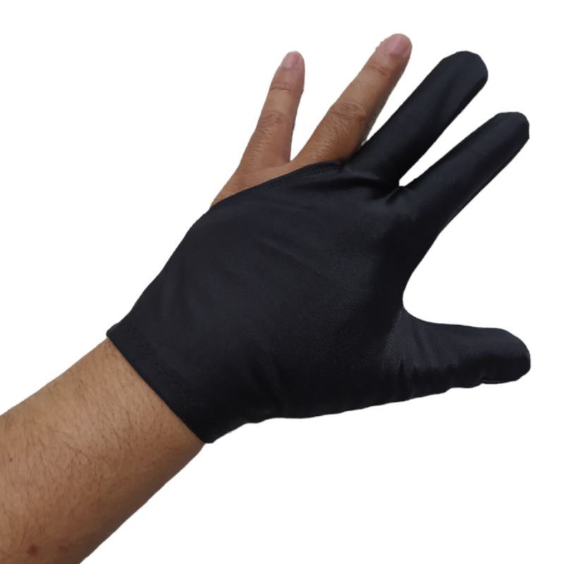 (PAP) sarung tangan billiard billiar hand glove billiard sarung tangan 3 jari / sarung tangan billia