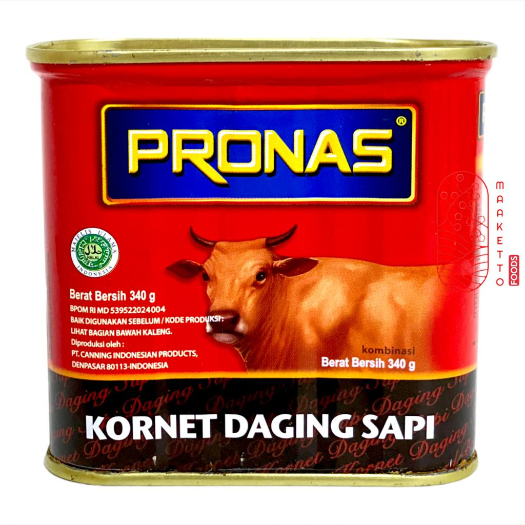 

Pronas Corned Beef / Pronas Kornet Daging Sapi Kaleng 340gr