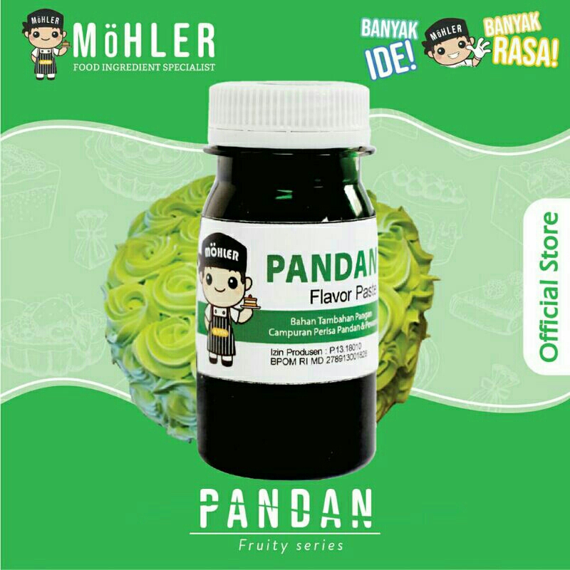 

Pasta Perisa Pewarna Mohler Pandan 60 gr