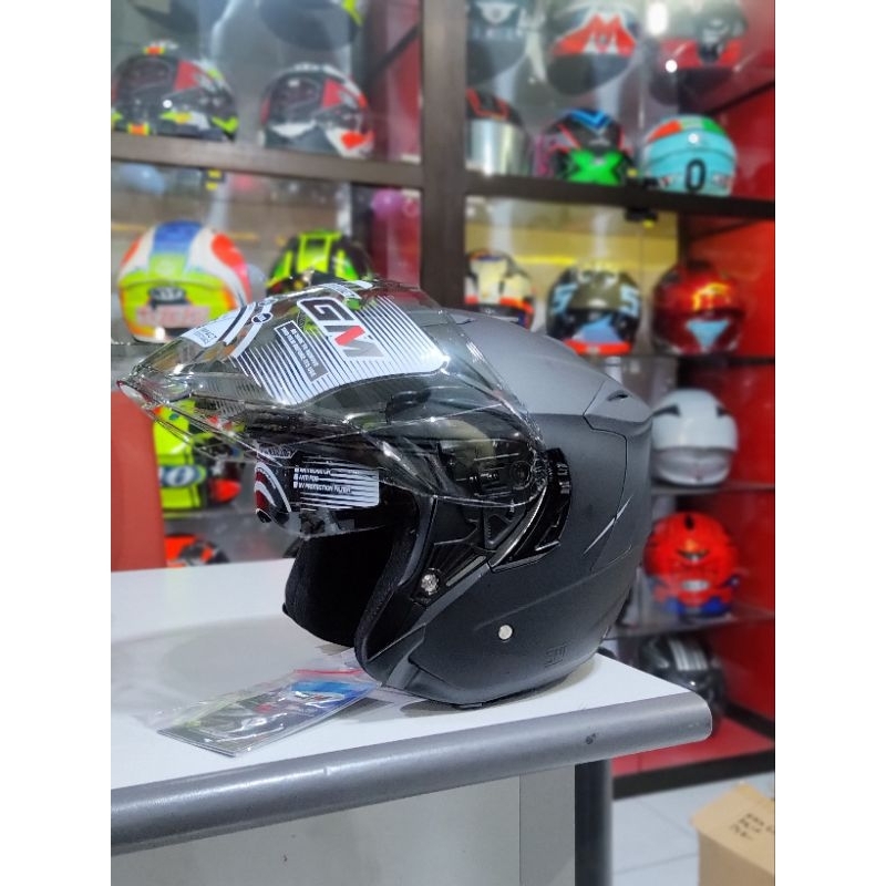 Helm gm fury double visor solid
