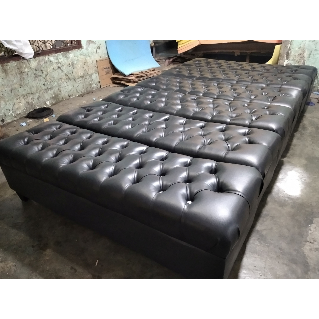 CUSTOM ORDER SOFA | BENCH MODEL KANCING UK 150 DAN 120 CM | SINTA BEAUTY SALON