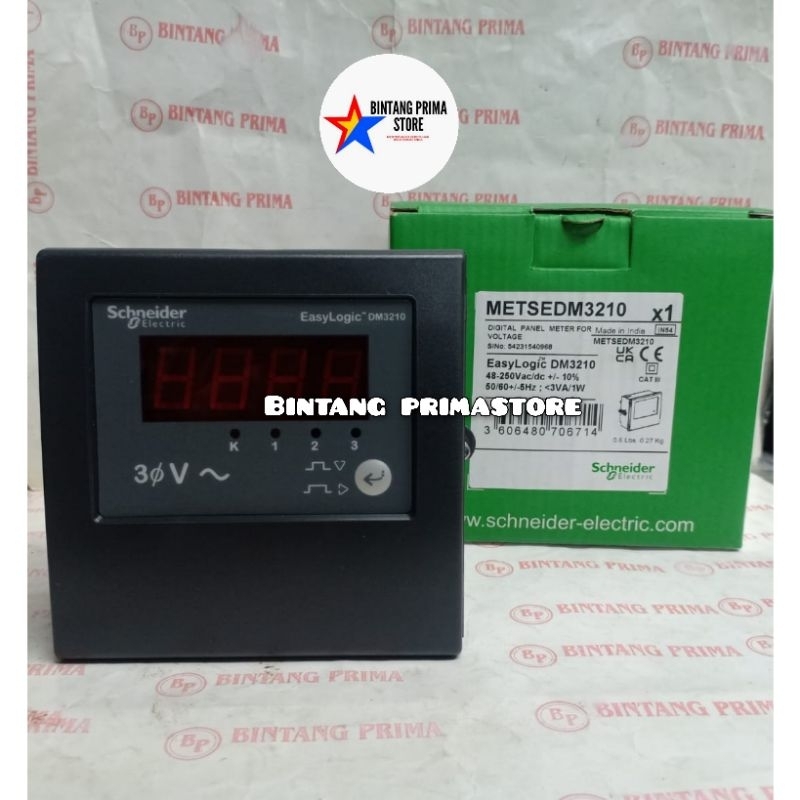 SCHNEIDER DIGITAL VOLTMETER 3 Phase METSEDM3210 SCHNEIDER