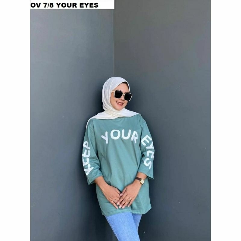 Kaos Oversize Aldira Atasan Wanita Hijab Terbaru / Baju Oversize Wanita / Kaos / Atasan