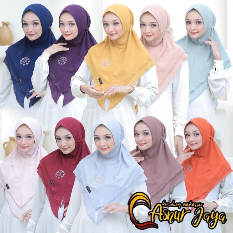ASNUR JAYA ORIGINAL/KHIMAR/MINI PICOT