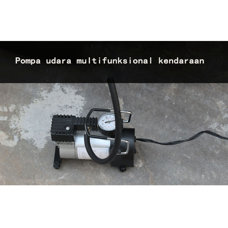 12v silinder multi-fungsi tekanan tinggi untuk mobil Kompresor Angin Mini Elektrik / Pompa Ban Mobil