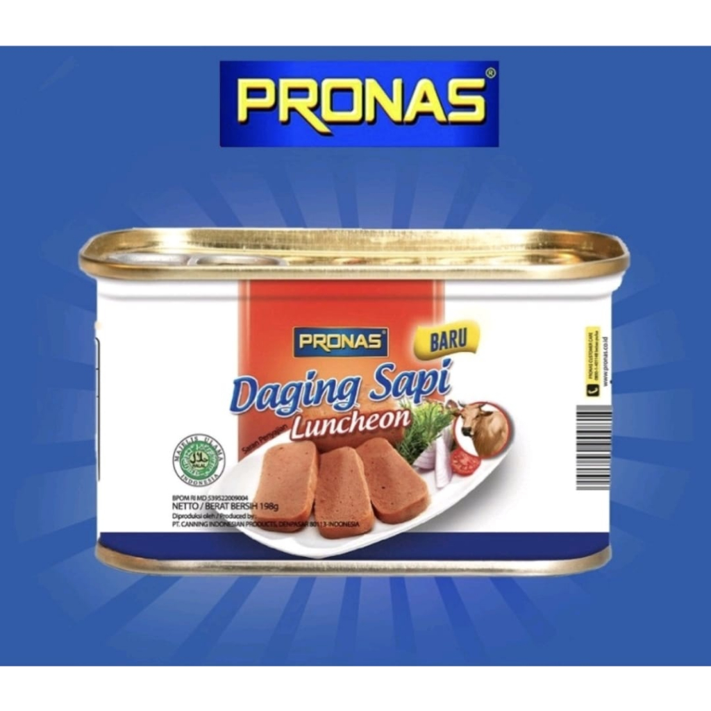 

Pronas Daging blok serbaguna Beef Luncheon 198g