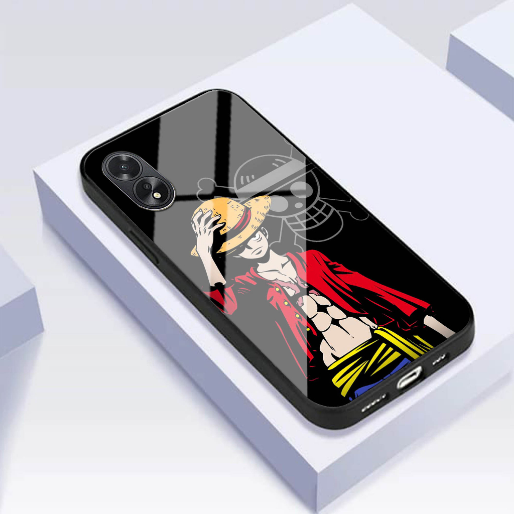 Softcase Kaca Oppo A38 A18  - Casing Hp Oppo A38 A18 - Softcase Kaca Glossy Oppo A38 A18 - Case Kere