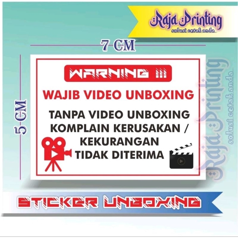 

3.000 Sticker Unboxing Video Paket Komplain