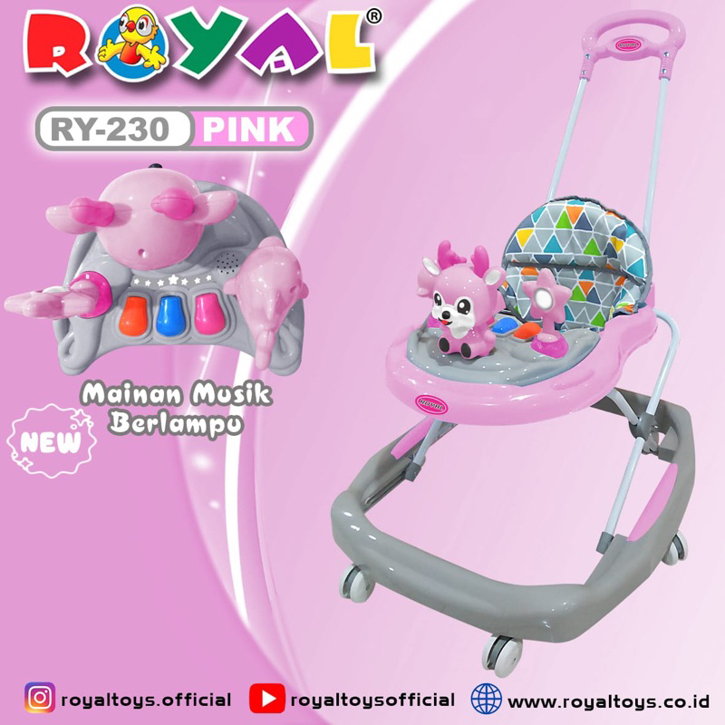 Baby Walker Royal RY230 neo musik dorongan