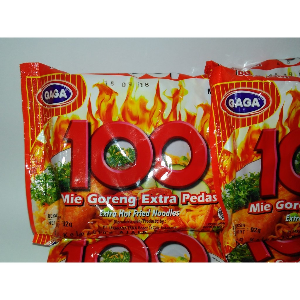 

Gaga Mie 100 Goreng Extra Pedas & Goreng Jalapeno