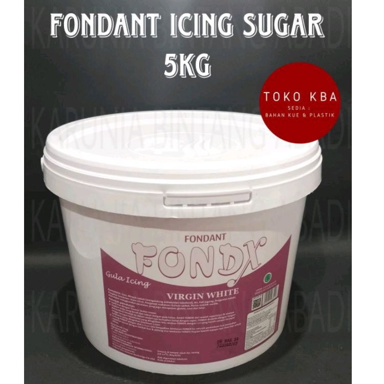 

Gula Icing Sugar Fondant Fondx Virgin White 5 KG